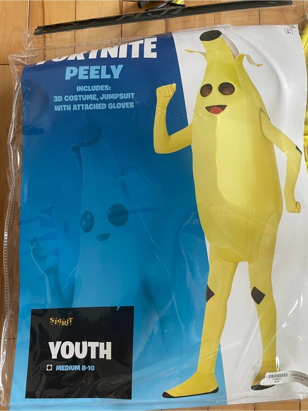 Spirit Halloween Fortnite Peely Youth Costume Yellow Medium